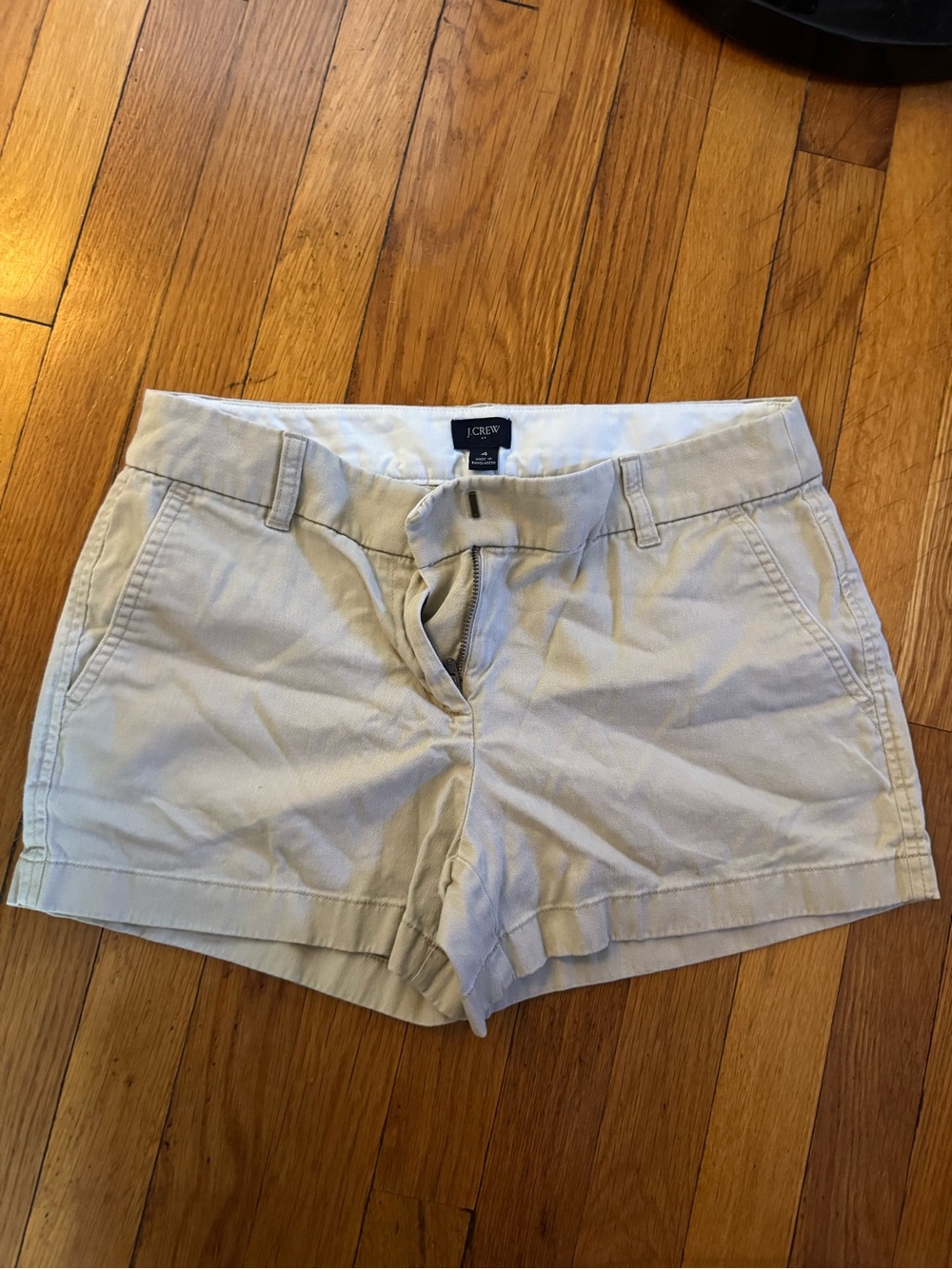 J. Crew Women's Chino Shorts in Light Beige